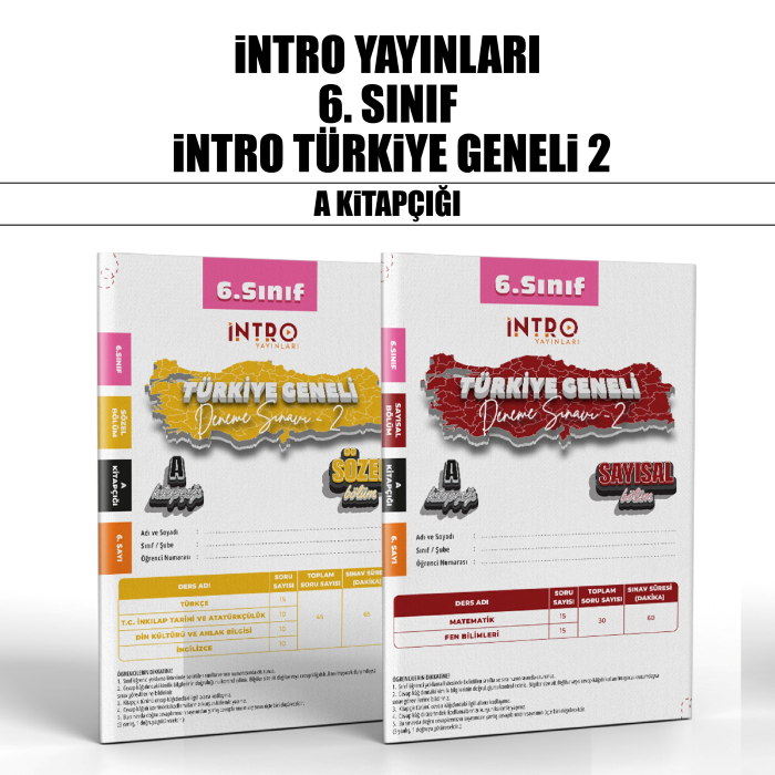 İNTRO 06.SINIF TÜRKİYE GENELİ SAY/SÖZ 4-A -25-26